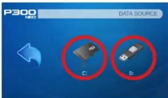 P300 NEO DATA SOURCE C: D: