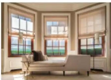 Crestron CSM-QMTDC-250-4-CN - Roman Shades - 1