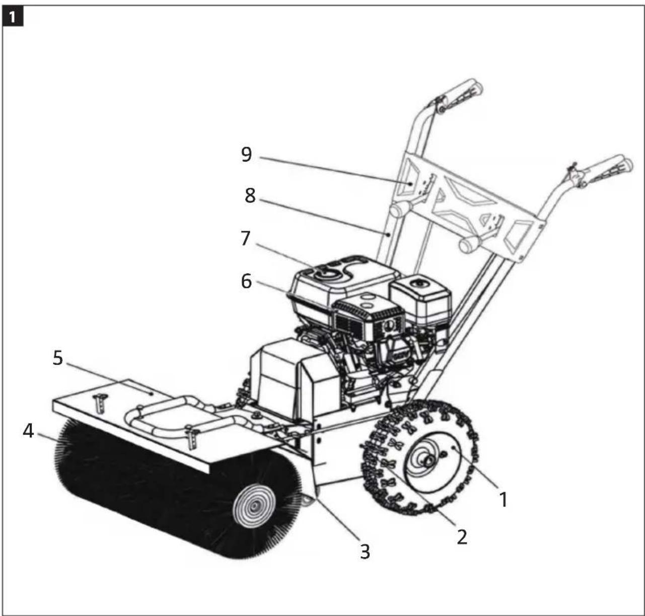 Meec Tools 003-672 - KOSTEMASKIN / ZAMIATARKA - 2