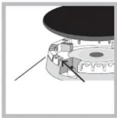 Pure mechanical cross-section diagram without any text, numbers, or symbols.