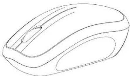 Line drawing of a computer mouse (no text or symbols)
