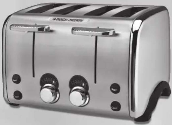 BLACK & DECKER T2808 - Tostador de 4 rebanadas - 1