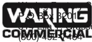WARING COMMERIAL P.O BOX 3201 (600) 402-1404