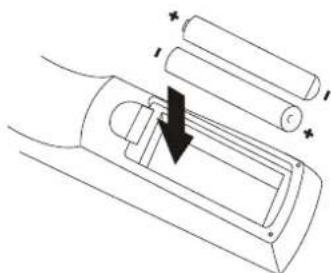 Campomatic DVD5030B - Installing the battery - 2
