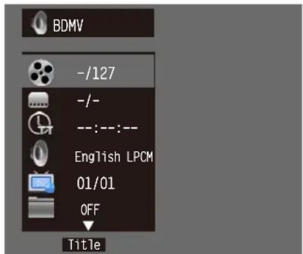 BDMV -/127 -/- --:--:-- English LPCM 01/01 OFF Title