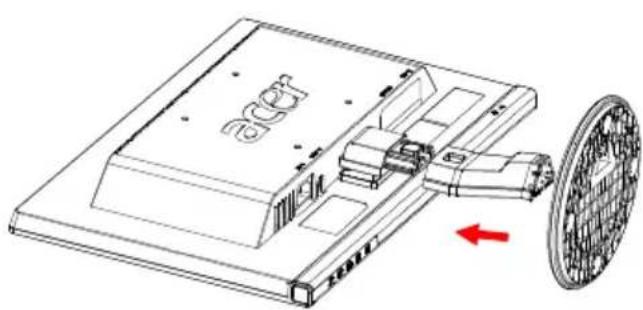ACER P216HV - Attaching / Removing the Base - 2