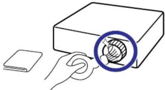 SHARP XG-MB55X - Cleaning the lens - 1