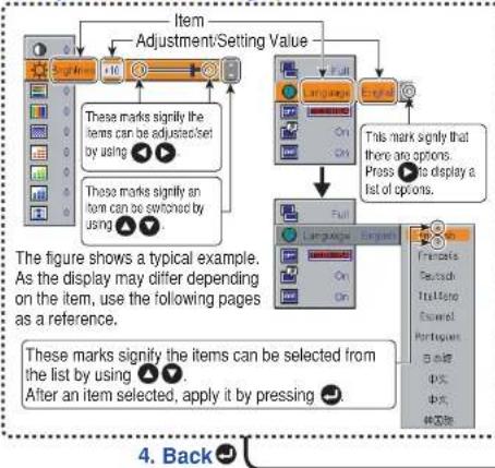 TOSHIBA TDP-D2 - ■How to use the menus - 2