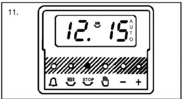 11. 12.° 15 AUTO STOP - +