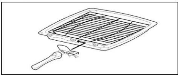 Tricity Bendix SIE555PW - THE GRILL PAN AND HANDLE - 1