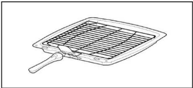 Tricity Bendix SIE555PW - THE GRILL PAN AND HANDLE - 2