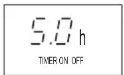 ELECTROLUX EPF09V1K8 - TIMER ON → TIMER OFF (Off → Avvio → Arresto del funzionamento) - 1