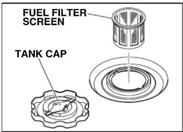 FUEL FILTER SCREEN TANK CAP