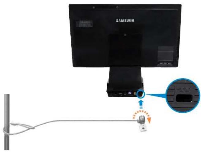 SAMSUNG DM300A2A - Using the Security Slot - 1
