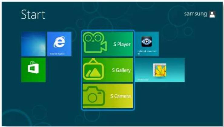 Start samsung Internal Explorer S Player S Gallery S Camera