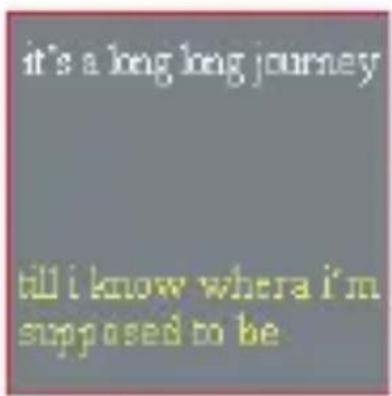 it's a long long journey till i know where i'm supposed to be