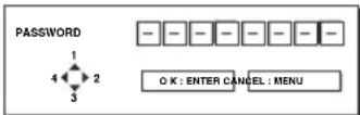 MITSUBISHI SD510U - To cancel the password function: - 2