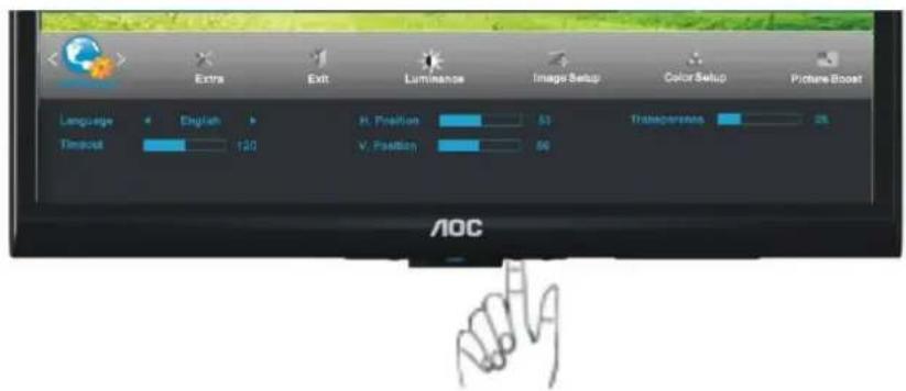 AOC E2050S - Configuraçã o do menu OSD - 4