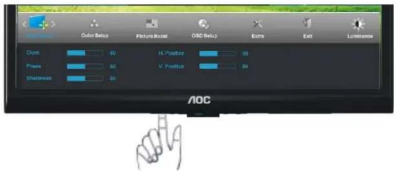 AOC E2050S - Configuraçã o da Imagem - 2