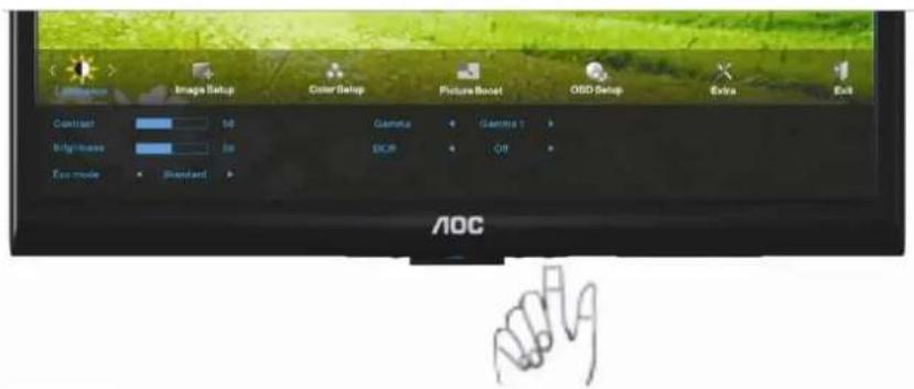 AOC E2050S - Ajuste de Cor - 1