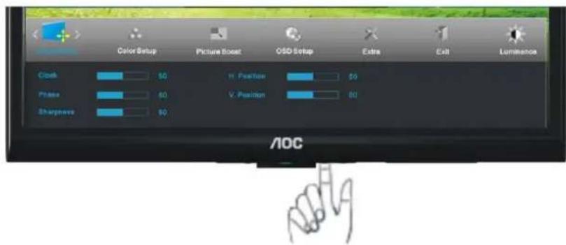 AOC E2050S - Configuraçã o da Imagem - 4