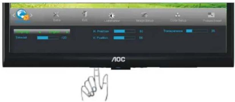 AOC E2050S - Configuraçã o do menu OSD - 3