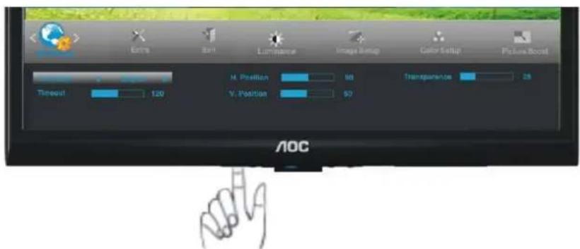 AOC E2050S - Configuraçã o do menu OSD - 2