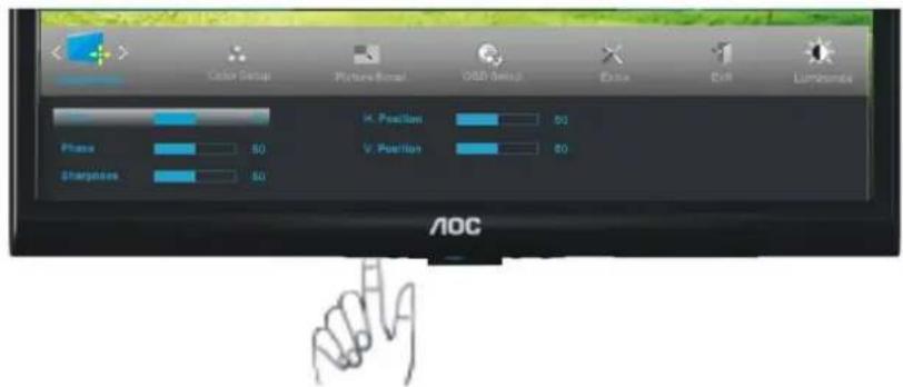 AOC E2050S - Configuraçã o da Imagem - 3