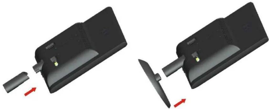 AOC E2050S - Instalação do suporte e Base - 1
