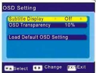 Engel Axil RT0140U - Configuración del OSD - 1