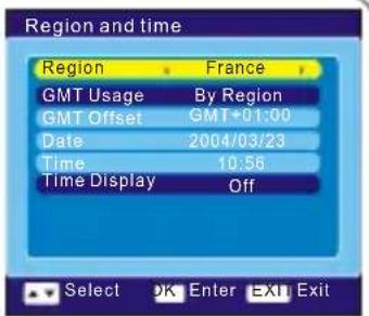 Engel Axil RT0140U - Menu Configuración del sistema - 4