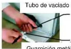 Tubo de vaciado Guarnición metá