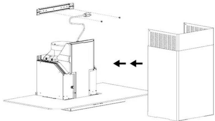 Mabe IO9008CII1 - Instale la cubierta del ducto - 1