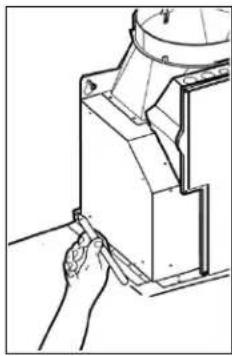 Mabe IO9008CII1 - ADVERTENCIA: SE REQUIERE DE 2 PERSONAS PARA LEVANTAR Y COLOCAR LA CAMPANA EN LOS PERNOS (TORNILLOS) DE MONTAJE. - 2