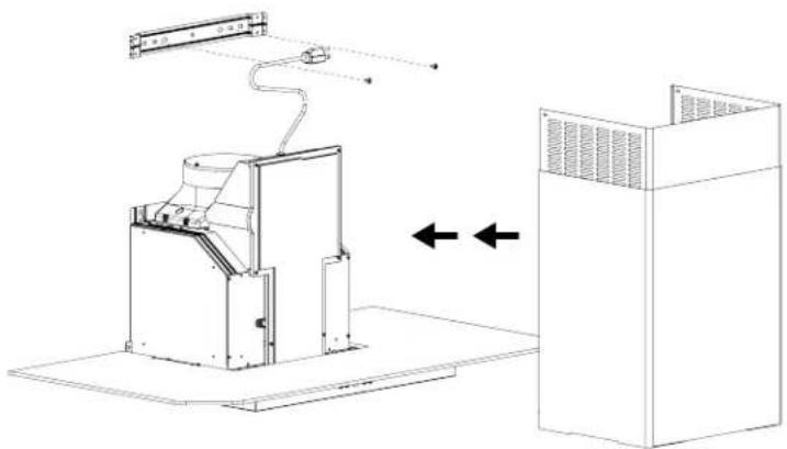 Mabe IO9008CII1 - Instale la cubierta del ducto - 1