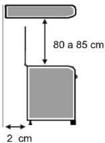 80 a 85 cm 2 cm