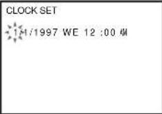CLOCK SET 1M/1997 WE 12:00 M