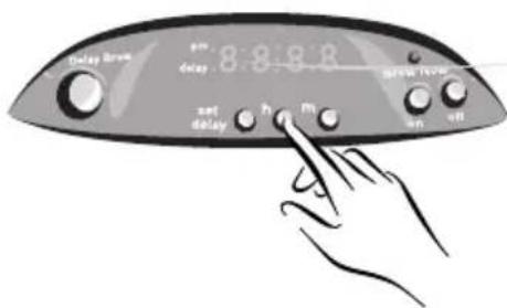 Delay Brush 8:8:8:8 not delay h m screw throw on off