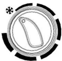 Abstract circular diagram with concentric rings and a small circle containing an oval shape, no text or symbols present.