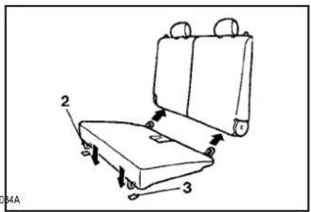 MITSUBISHI Pajero TR4 (2009) - Para remover o assento - 1
