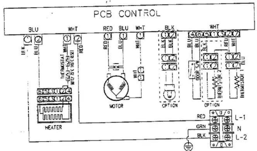 PCB CONTROL 9LU WHT RED BLU WHT BLK WHT 12 1 1 12 BLK BLK BLK BLK BLK BLK BLK BLK BLK BLK BLK BLK BLK BLK BLK BLK BLK BLK BLK BLK BLK BLK BLK BLK BLK BLK BLK BLK BLK BLK BLK BLK BLK BLK 5N MOTOR CPTION OPTICN OPTICN HEATER RED L-1 GRN N BLK L-2