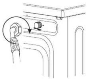 DAEWOO DWD-NT1012 - Conexión del tubo flexible de entrada - 2