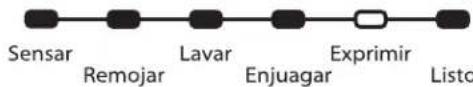 Sensar Remojar Lavar Enjuagar Exprimir Listo