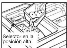 Selector en la posición alta