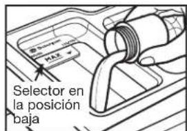 MAX Selector en la posición baja