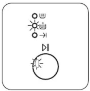ZANUSSI ZWH 6103 P - O indicador luminoso do botão 6 pisca e o indicador luminoso 7.1 está aceso: Problema com o abastecimento de água - 2