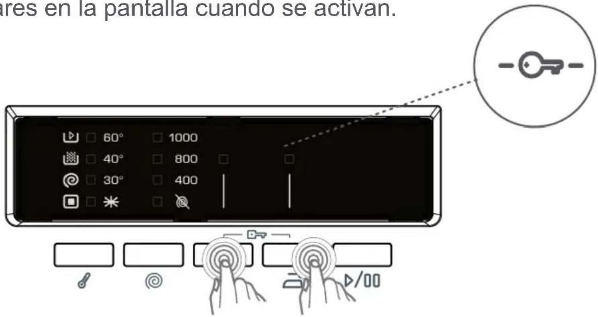 NEW POL NW710F2AS - CAPÍTULO -5: PREPARACIÓN PRELIMINAR PARA LAVADO (BLOQUEO INFANTIL) - 1