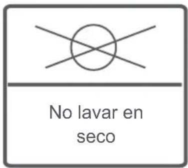 No lavar en seco