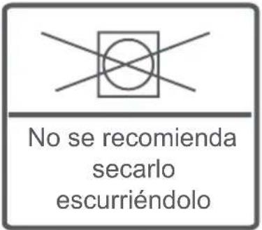 No se recomienda secarlo escurriéndolo