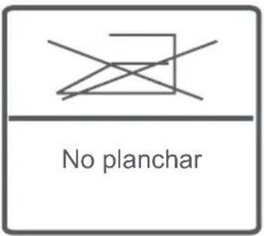 No planchar